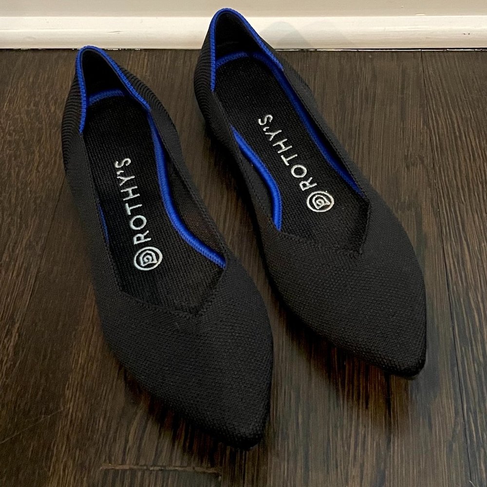 Rothy's The Point Ballet Flat Black